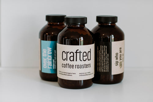 over the rainbrew-medium roast-reusable bottle